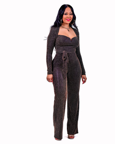 Hours and Hours Jumpsuit Brown