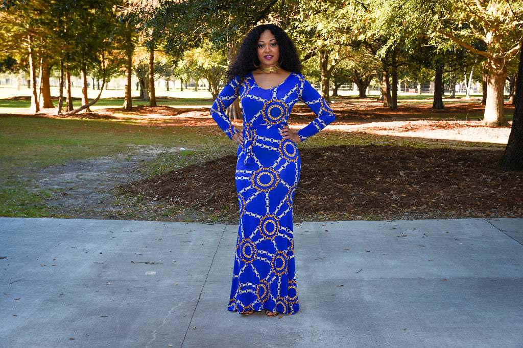 Forever My Lady Maxi Dress in Blue