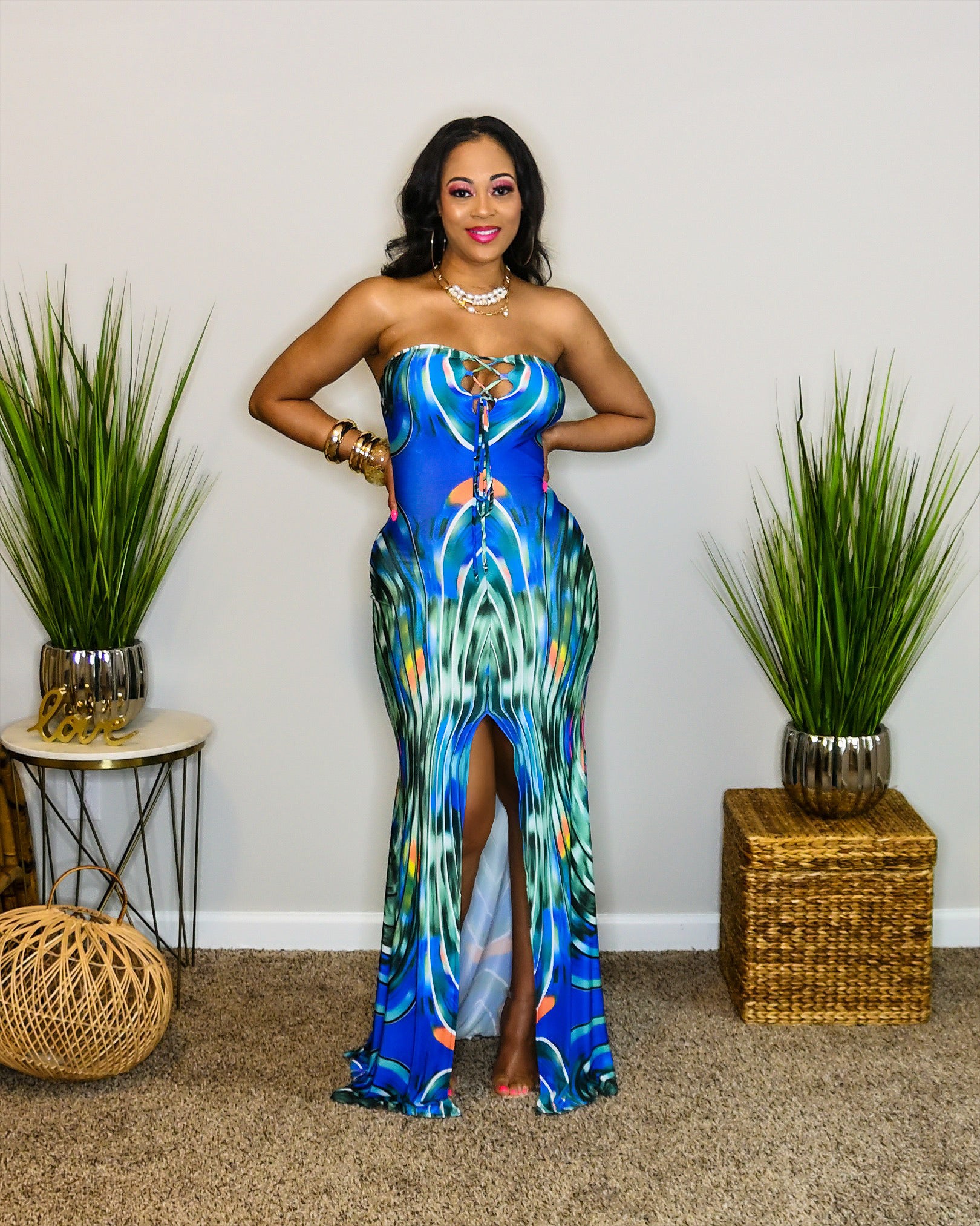 Work of Art Maxi Dress Small Work of Art Maxi Dress Small