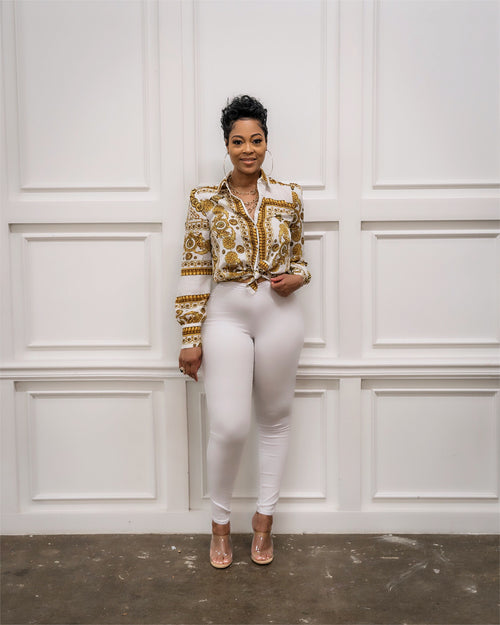 Solid Gold Pants – Chimes Boutique